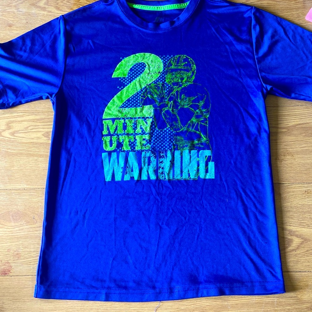 blue boys athletic shirt